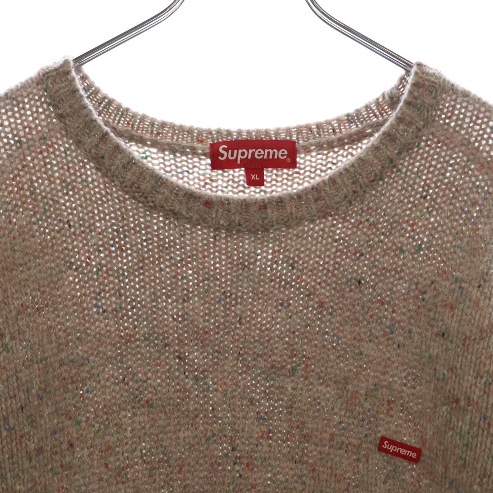 SUPREME(シュプリーム) 22AW small box speckle sweter スモールボックスロゴ スぺクル クルーネックセーター ニット マルチ
