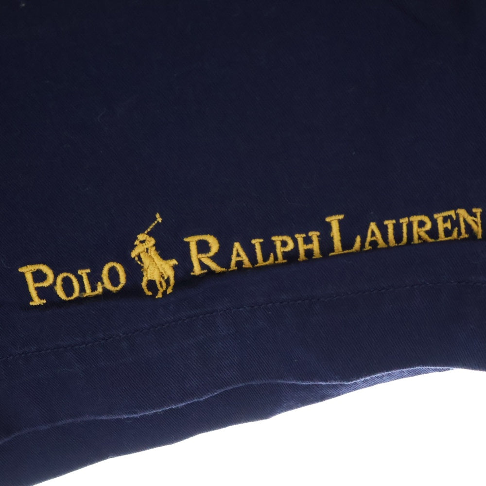 POLO RALPH LAUREN(ポロラルフローレン) BEAMS別注 Gold Logo Short ビームス 刺繍ハーフパンツ ショーツ ネイビー