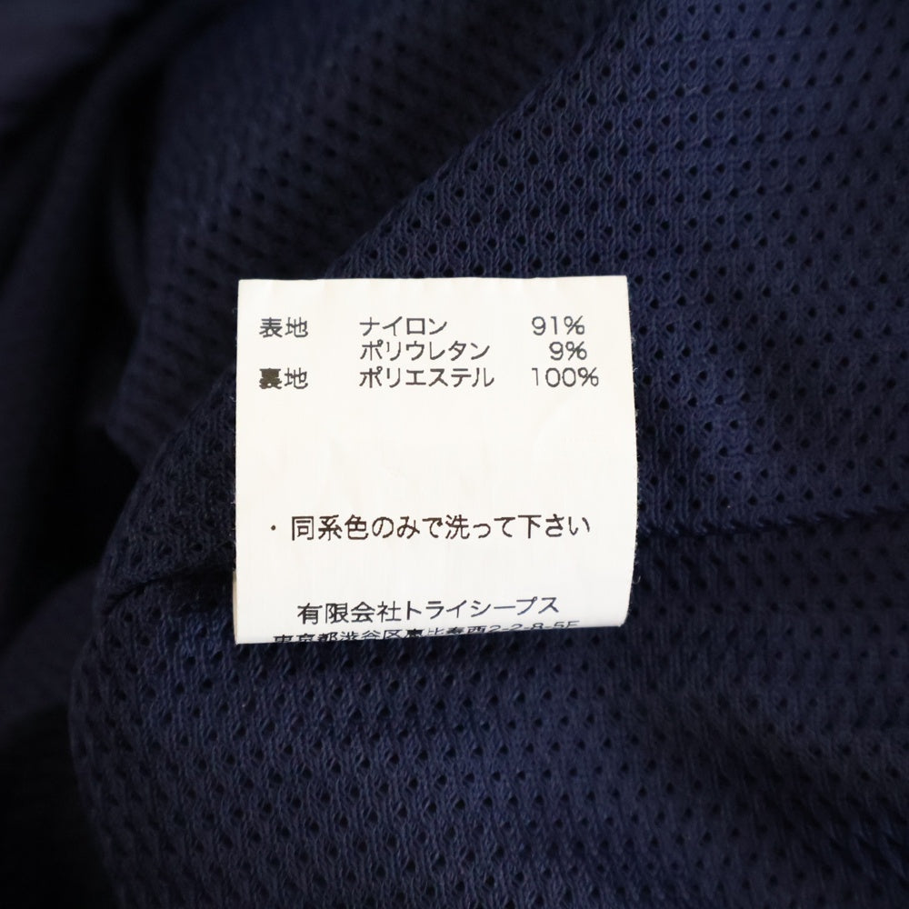 STANDARD CALIFORNIA(スタンダード カリフォルニア) Cordura Stretch Utility Pullover Shirt ロゴ刺繍 プルオーバーナイロントレーナー ネイビー