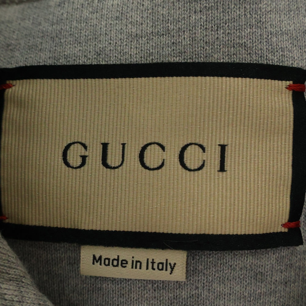 GUCCI(グッチ) 22SS Hollywood Babylon Denim Hoodie Vest ハリウッドバビロン デニムフーディベスト ブルー/グレー 697042 XDB0U