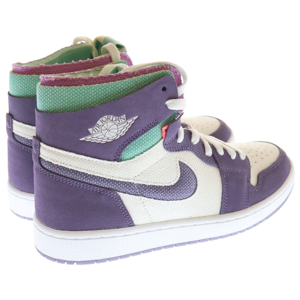 NIKE(ナイキ) AIR JORDAN 1 HIGH ZOOM AIR COMFORT エアジョーダン1 ハイ ズーム エア コンフォート ハイカットスニーカー ホワイト/パープル US9/27cm CT0978-150