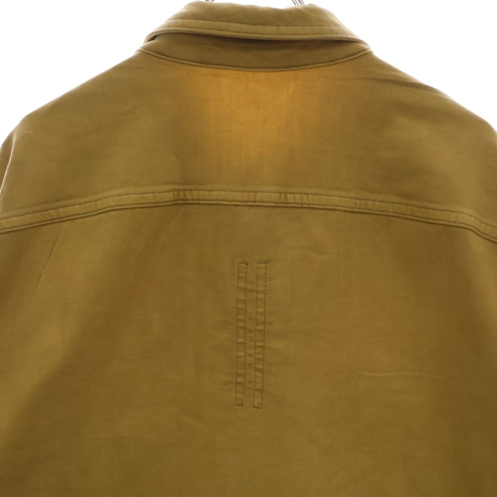 DRKSHDW(ダークシャドウ) 24SS OUTERSHIRT コーティング アウターシャツ シャツジャケット ベージュ DU01D1296-SCF