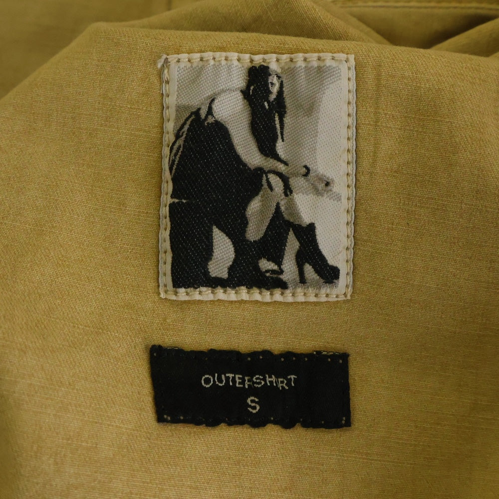 DRKSHDW(ダークシャドウ) 24SS OUTERSHIRT コーティング アウターシャツ シャツジャケット ベージュ DU01D1296-SCF