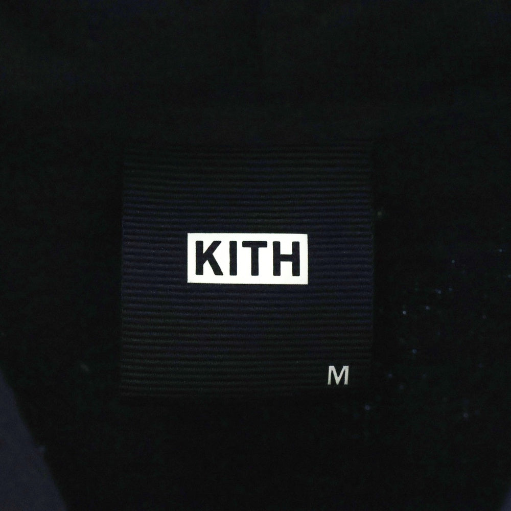 KITH(キス) Kithmas Wreath Orbit Williams 3 Hoodie キスマスロゴスウェットパーカー クリスマス限定 ネイビー
