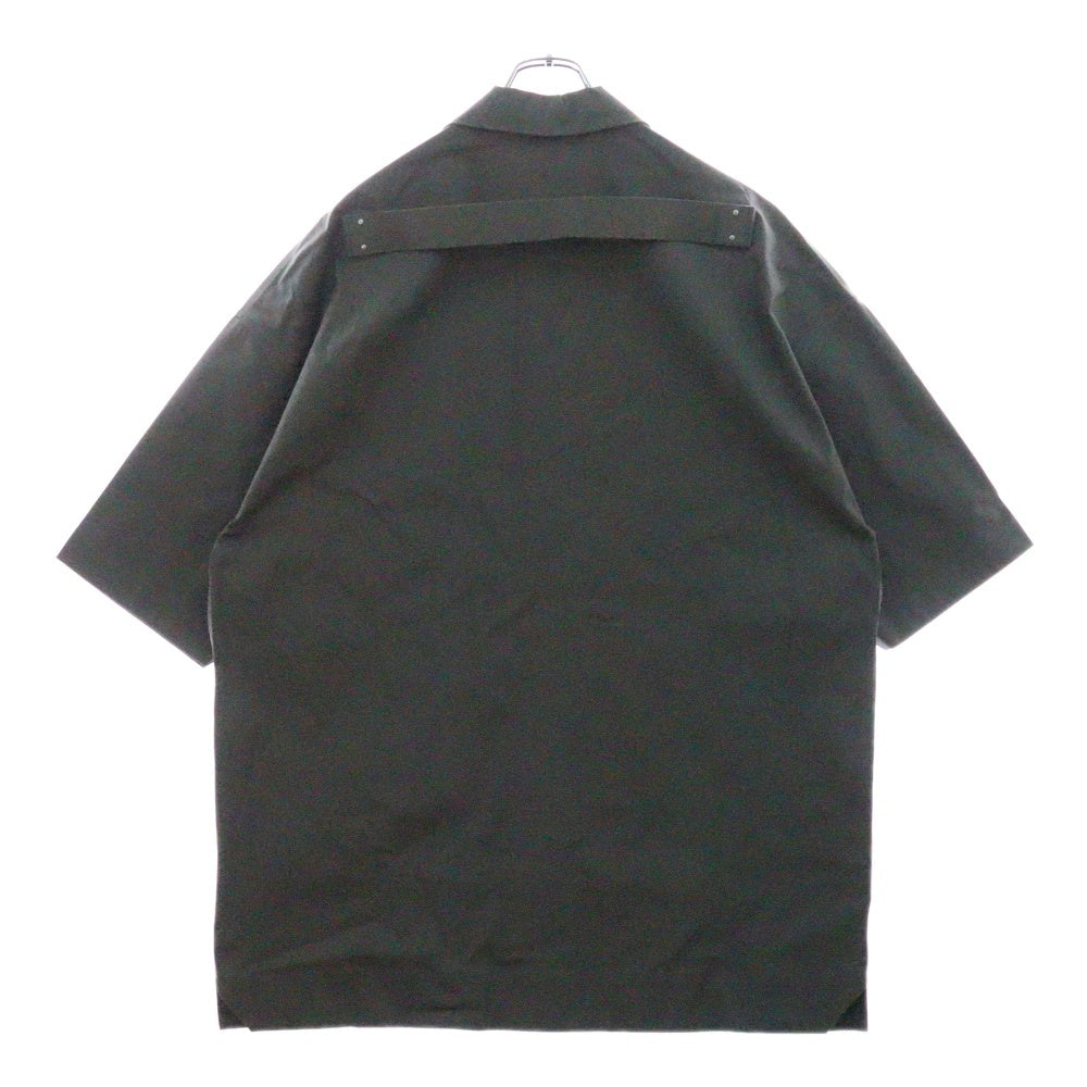 Rick Owens(リックオウエンス) 24SS MAGNUM TOMMY SHIRT マグナムトミー 半袖シャツ ブラウン RU01D3298-TE