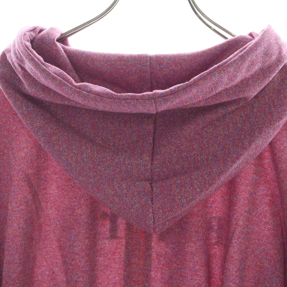DINOWORKS(ディノワークス) PORIS SHINE HOODIE ジップアップフーディー パーカー ラメ加工 ピンク レディース