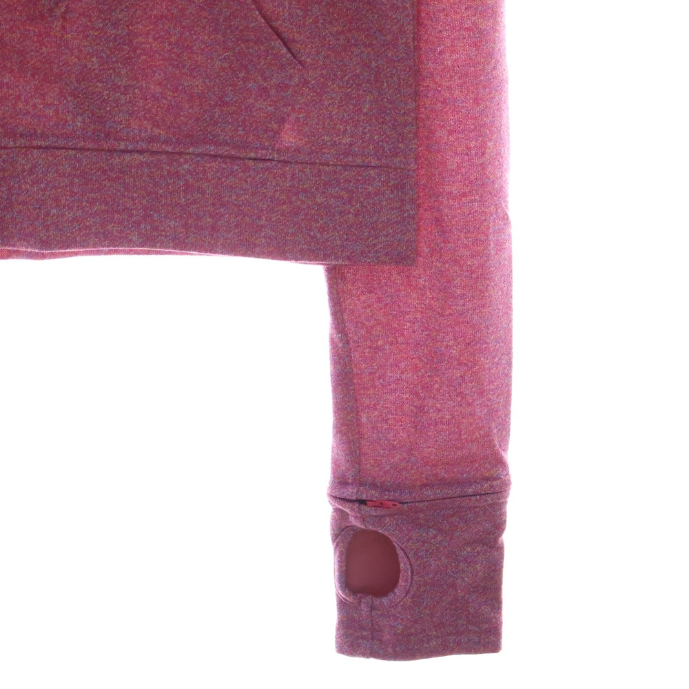 DINOWORKS(ディノワークス) PORIS SHINE HOODIE ジップアップフーディー パーカー ラメ加工 ピンク