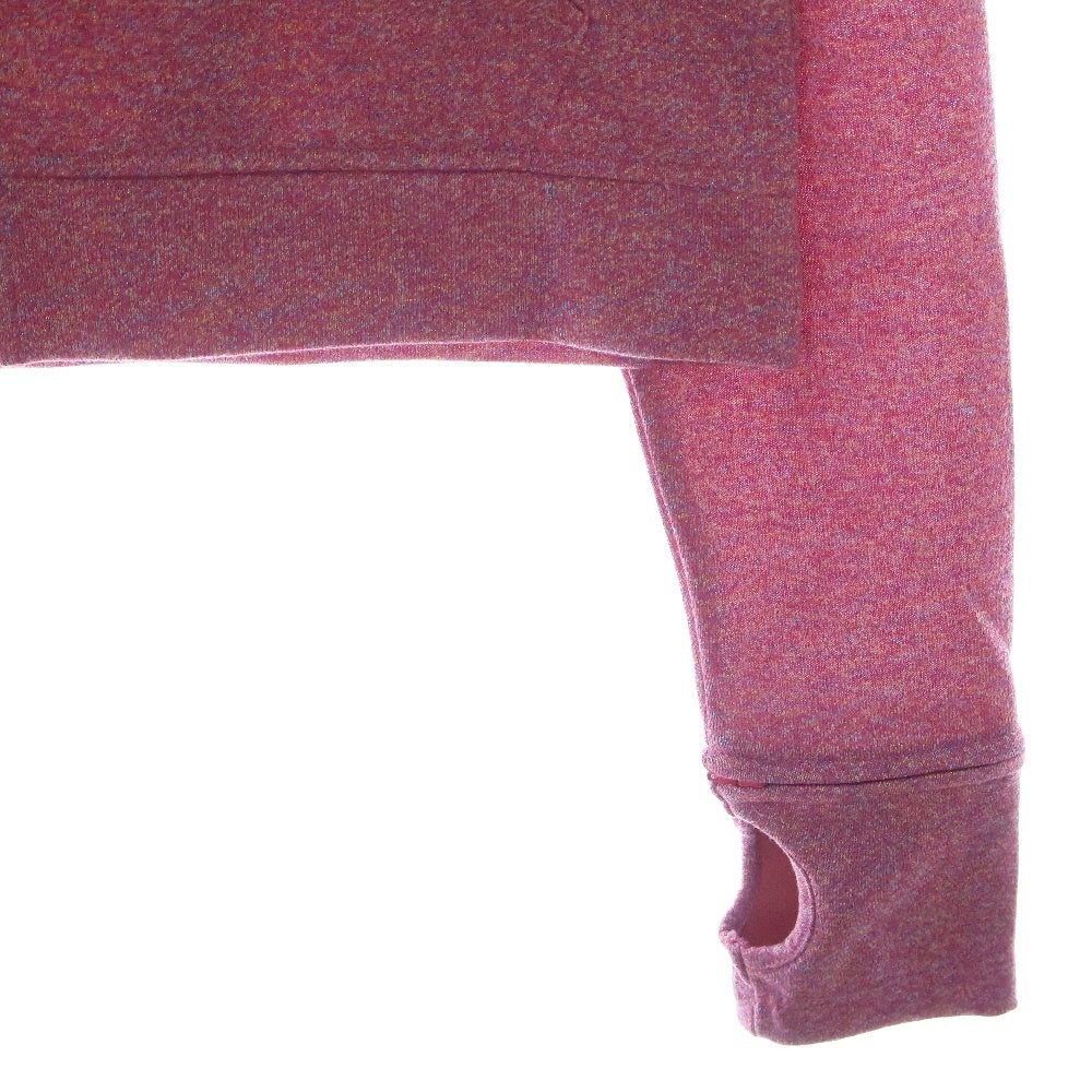DINOWORKS(ディノワークス) PORIS SHINE HOODIE ジップアップフーディー パーカー ラメ加工 ピンク レディース