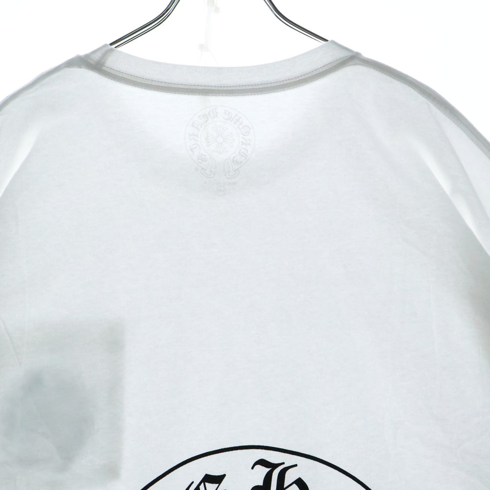 CHROME HEARTS(クロムハーツ) Miami Horseshoe S/S Tee マイアミ限定 バック ホースシュー クルーネック半袖Tシャツカットソー ホワイト