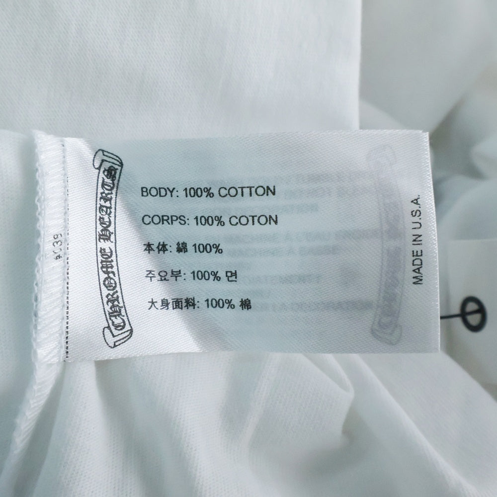 CHROME HEARTS(クロムハーツ) Miami Horseshoe S/S Tee マイアミ限定 バック ホースシュー クルーネック半袖Tシャツカットソー ホワイト