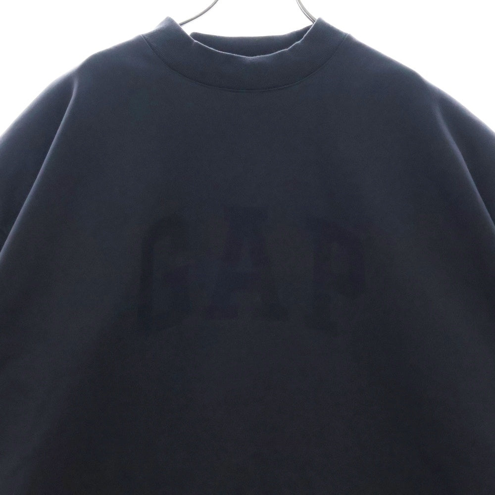 Yeezy Gap Engineered by Balenciaga(イージー ギャップ エンジニアードバイ バレンシアガ) Dove 3/4 Sleeve T-Shirt 肩パッド付半袖スウェットTシャツ ネイビー