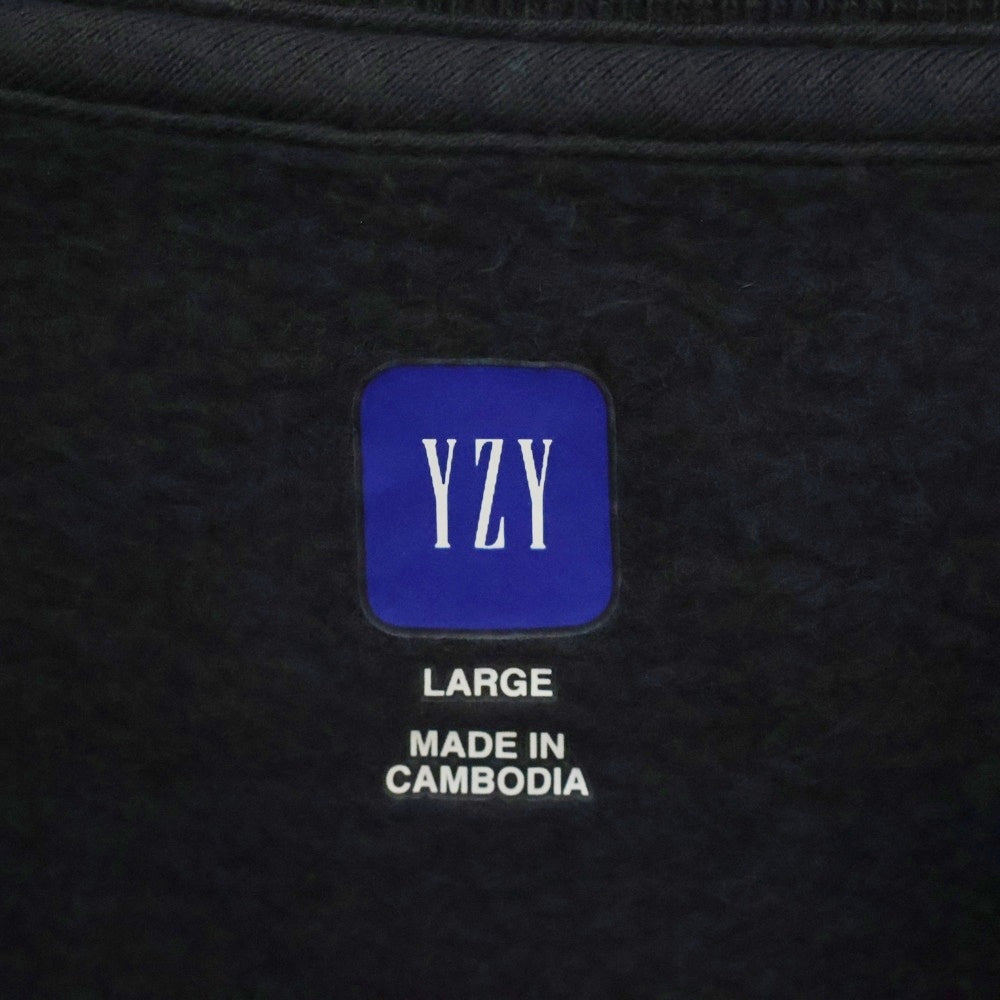 Yeezy Gap Engineered by Balenciaga(イージー ギャップ エンジニアードバイ バレンシアガ) Dove 3/4 Sleeve T-Shirt 肩パッド付半袖スウェットTシャツ ネイビー