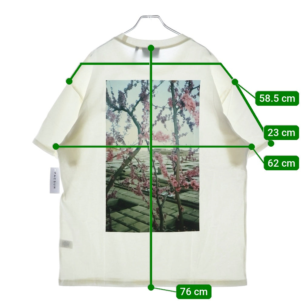 FEAR OF GOD ESSENTIALS(フィアオブゴッド エッセンシャルズ) S/S T-SHIRT FLOWER バックフラワーフォトプリント 半袖Tシャツ ホワイト