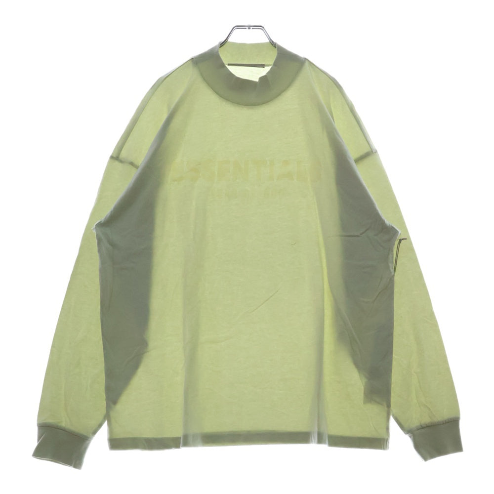 FEAR OF GOD ESSENTIALS(フィアオブゴッド エッセンシャルズ) L/S T-SHIRT ラバーロゴ 長袖Tシャツ ロンT クリーム