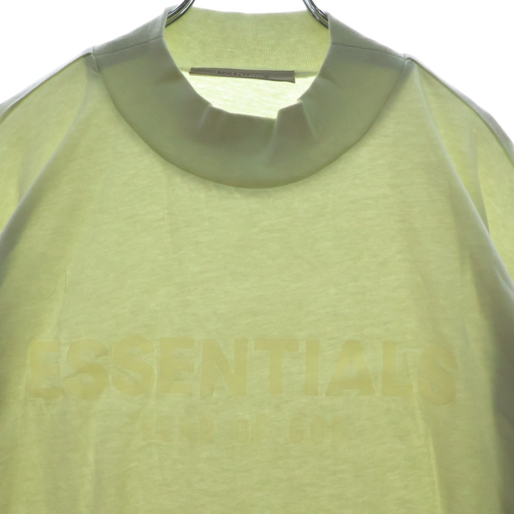 FEAR OF GOD ESSENTIALS(フィアオブゴッド エッセンシャルズ) L/S T-SHIRT ラバーロゴ 長袖Tシャツ ロンT クリーム