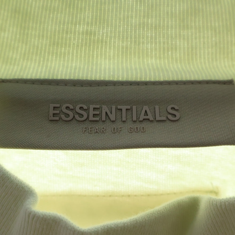 FEAR OF GOD ESSENTIALS(フィアオブゴッド エッセンシャルズ) L/S T-SHIRT ラバーロゴ 長袖Tシャツ ロンT クリーム