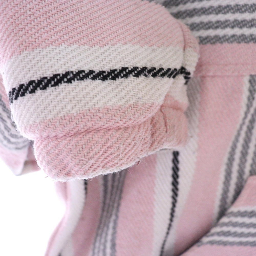 SUPREME(シュプリーム) 25SS Woven Stripe Hooded Jacket ウーブンストライプフーデッドジャケット ジップアップパーカー ピンク