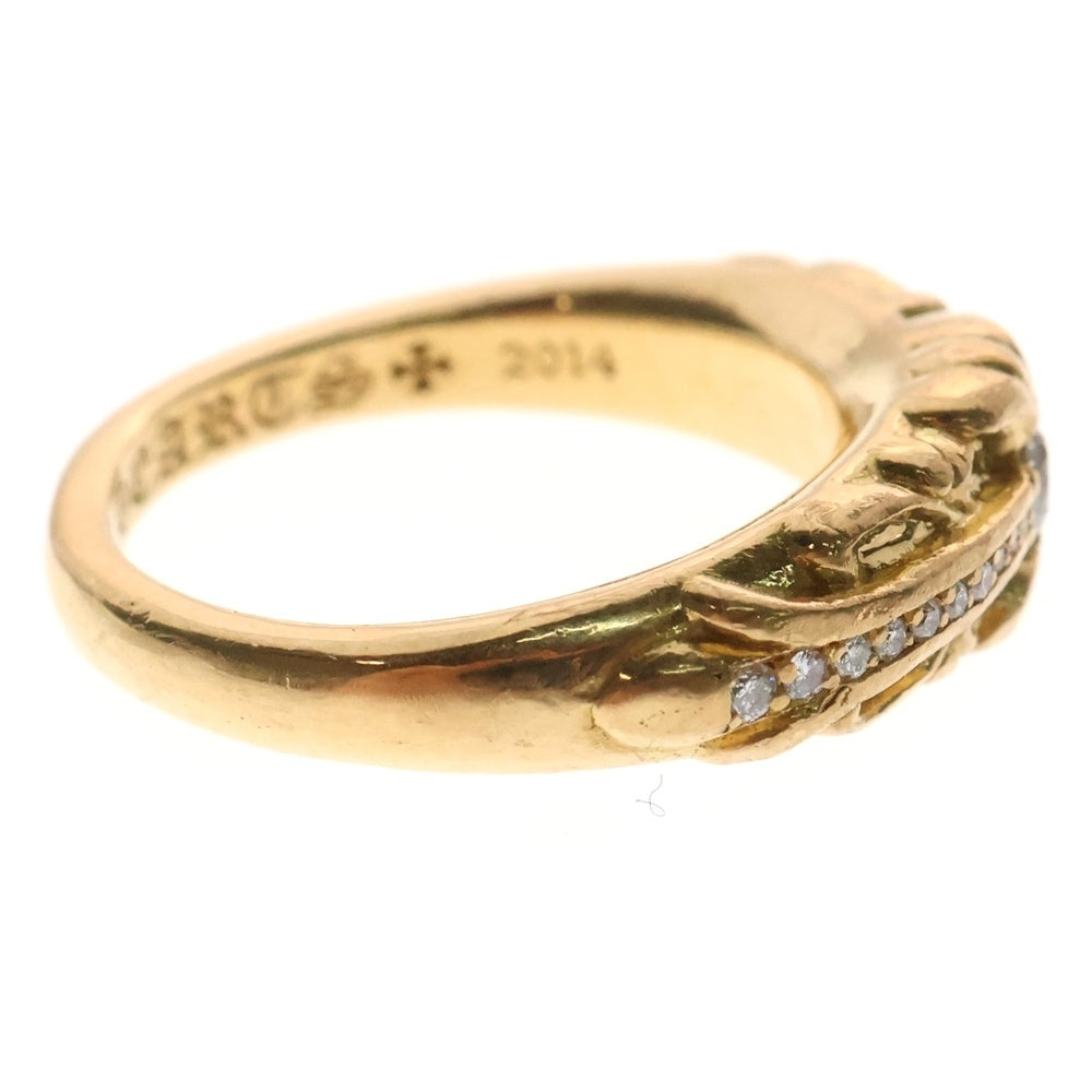 CHROME HEARTS(クロムハーツ) 22K BABYCLSC P/DIA ベイビークラシック フローラルクロスリング PAVEダイヤ ゴールド BCA055