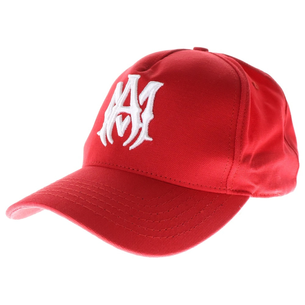AMIRI(アミリ) FULL CANVAS MA HAT ロゴ刺繍キャップ SRAMHACP1016SMRBC012 レッド