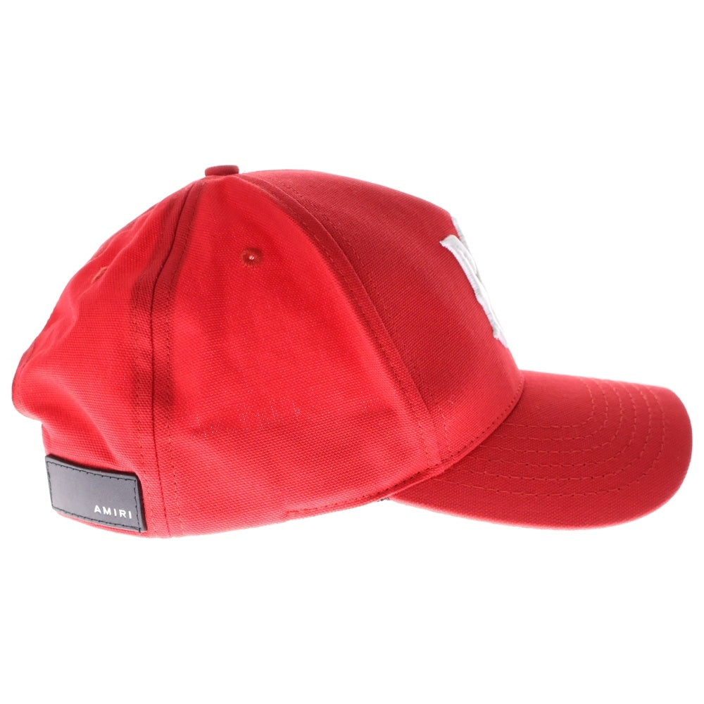 AMIRI(アミリ) FULL CANVAS MA HAT ロゴ刺繍キャップ SRAMHACP1016SMRBC012 レッド