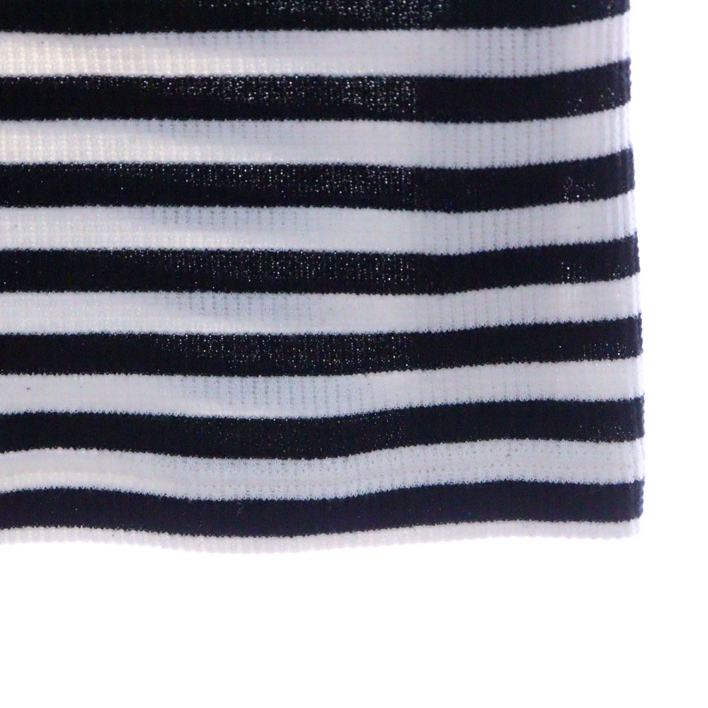 CELINE(セリーヌ) Mariniere Tank Top マリニエール リブ コットンジャージー タンクトップ ノースリーブシャツ レディース ホワイト/ブラック 2X47H136K.38AW