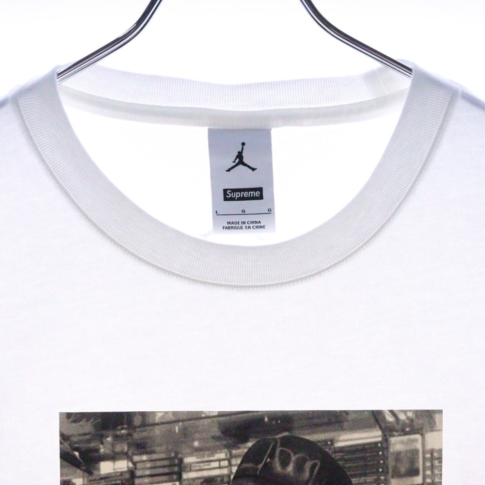SUPREME(シュプリーム) 24AW ×JORDAN Biggie S/S Top ジョーダン ビギー フォトプリント半袖Tシャツ ホワイト HJ8385-100