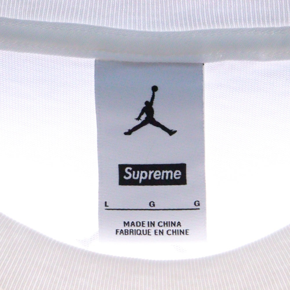 SUPREME(シュプリーム) 24AW ×JORDAN Biggie S/S Top ジョーダン ビギー フォトプリント半袖Tシャツ ホワイト HJ8385-100