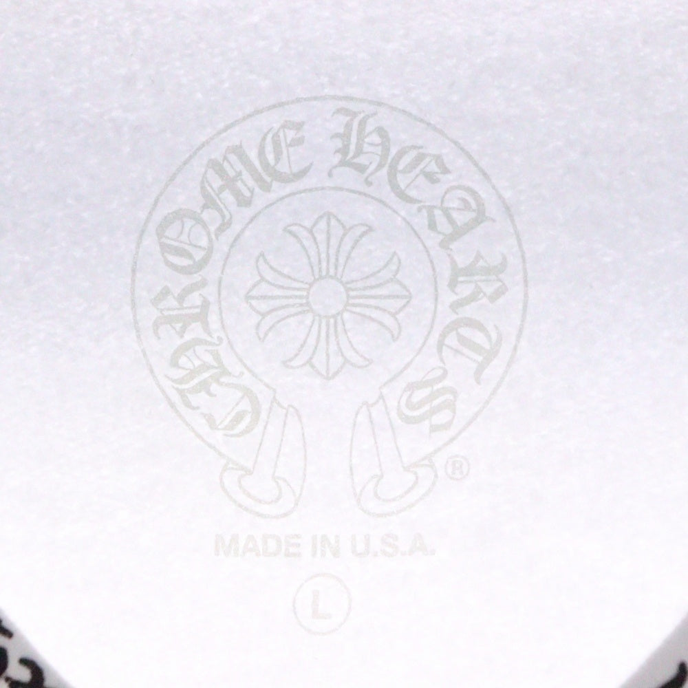 CHROME HEARTS(クロムハーツ) NECK LOGO PRINT SWEATSHIRT ネックロゴプリント クルーネックスウェット トレーナー ホワイト