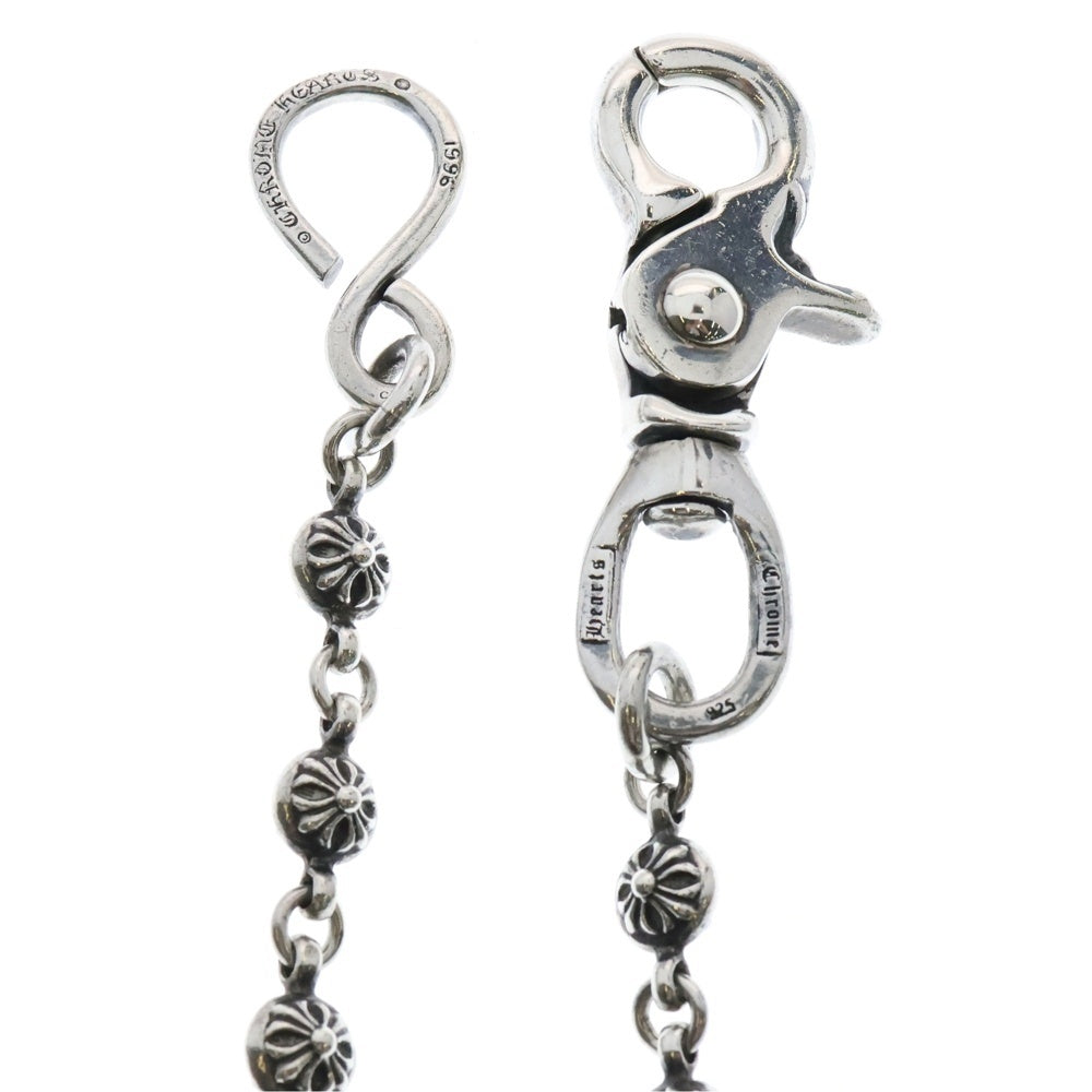 CHROME HEARTS(クロムハーツ) 1BALL LONG-S/1クリップロング#1クロスボール ウォレットチェーン シルバー BCA384