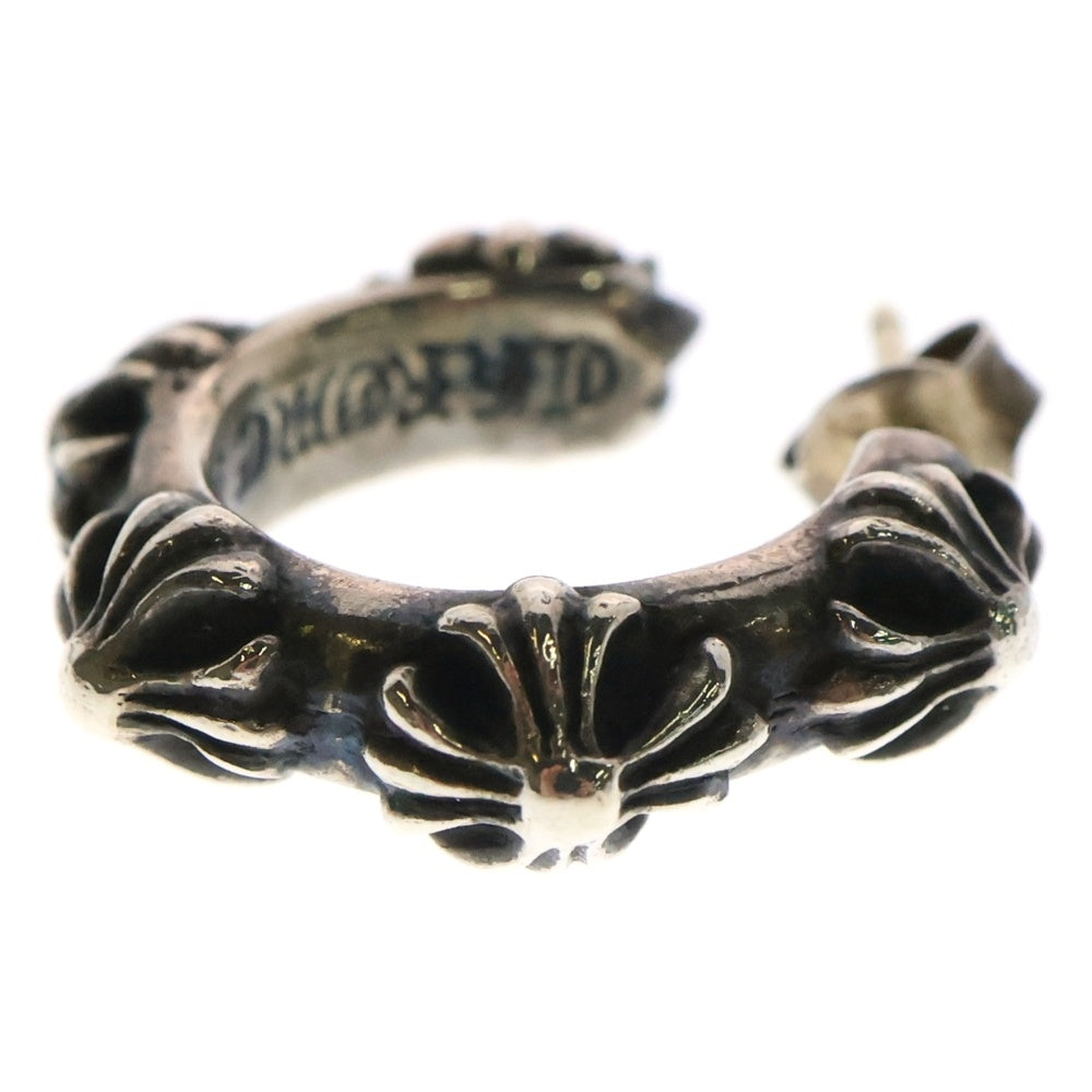 CHROME HEARTS(クロムハーツ) HOOP CROSS クロスバンド フープピアス シルバー BCA100