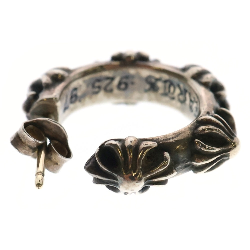 CHROME HEARTS(クロムハーツ) HOOP CROSS クロスバンド フープピアス シルバー BCA100