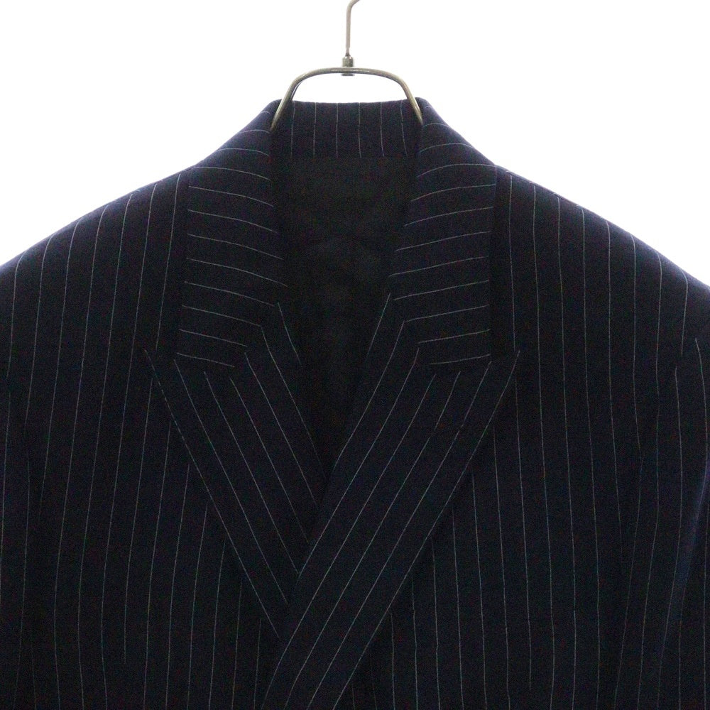 CELINE(セリーヌ) Classic Tailored Jacket 6B ストライプダブルブレストテーラードジャケット 2V16H399U ネイビー
