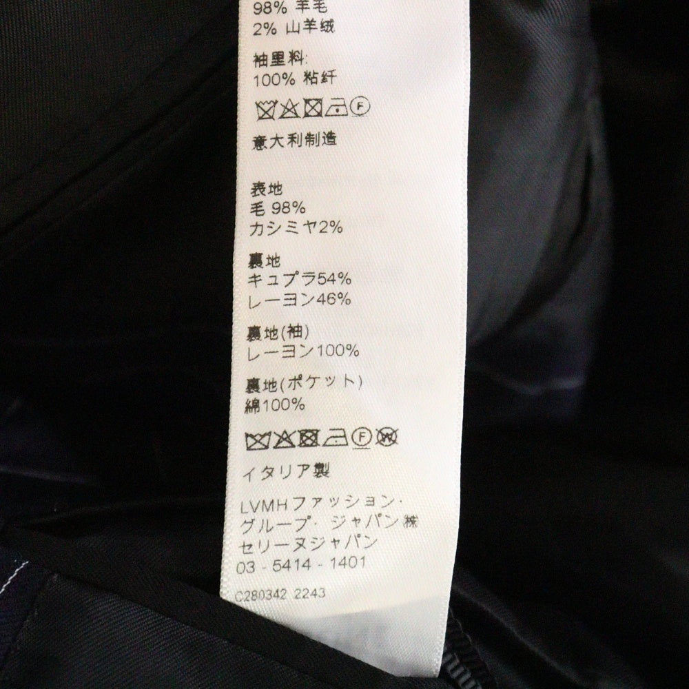 CELINE(セリーヌ) Classic Tailored Jacket 6B ストライプダブルブレストテーラードジャケット 2V16H399U ネイビー