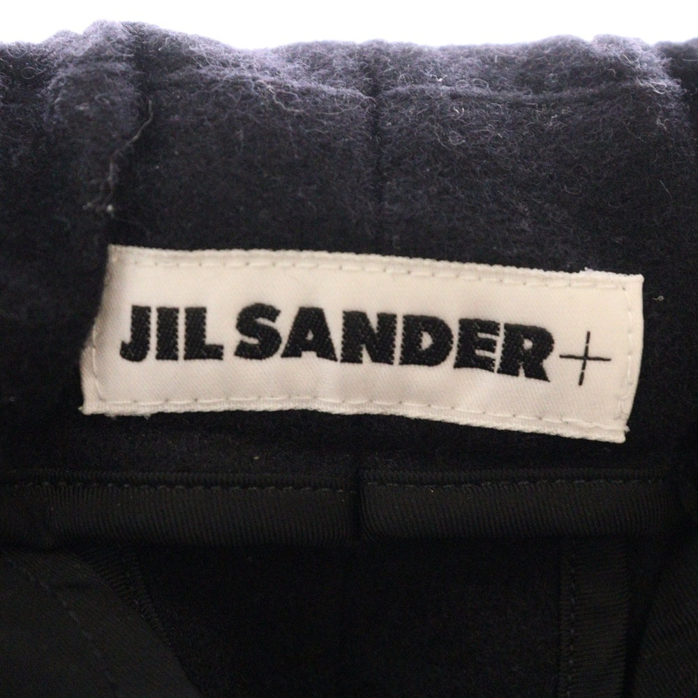 JIL SANDER +(ジルサンダープラス) 24AW Wool Wide Pants ウールワイドパンツ スラックス ブラック J47KA0233 J40182
