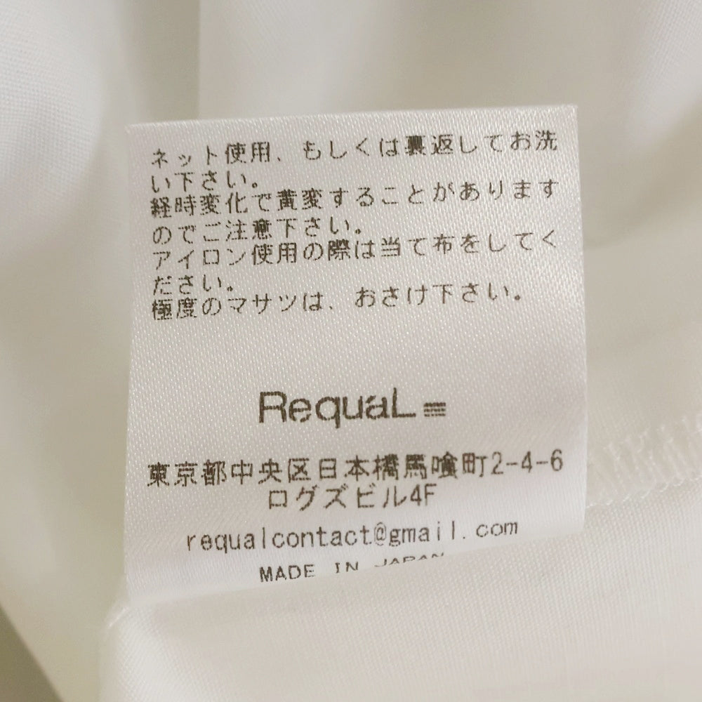 Requal(リコール) 23AW Necktie Collar Shirt ネクタイカラーシャツ ボタンダウン長袖シャツ