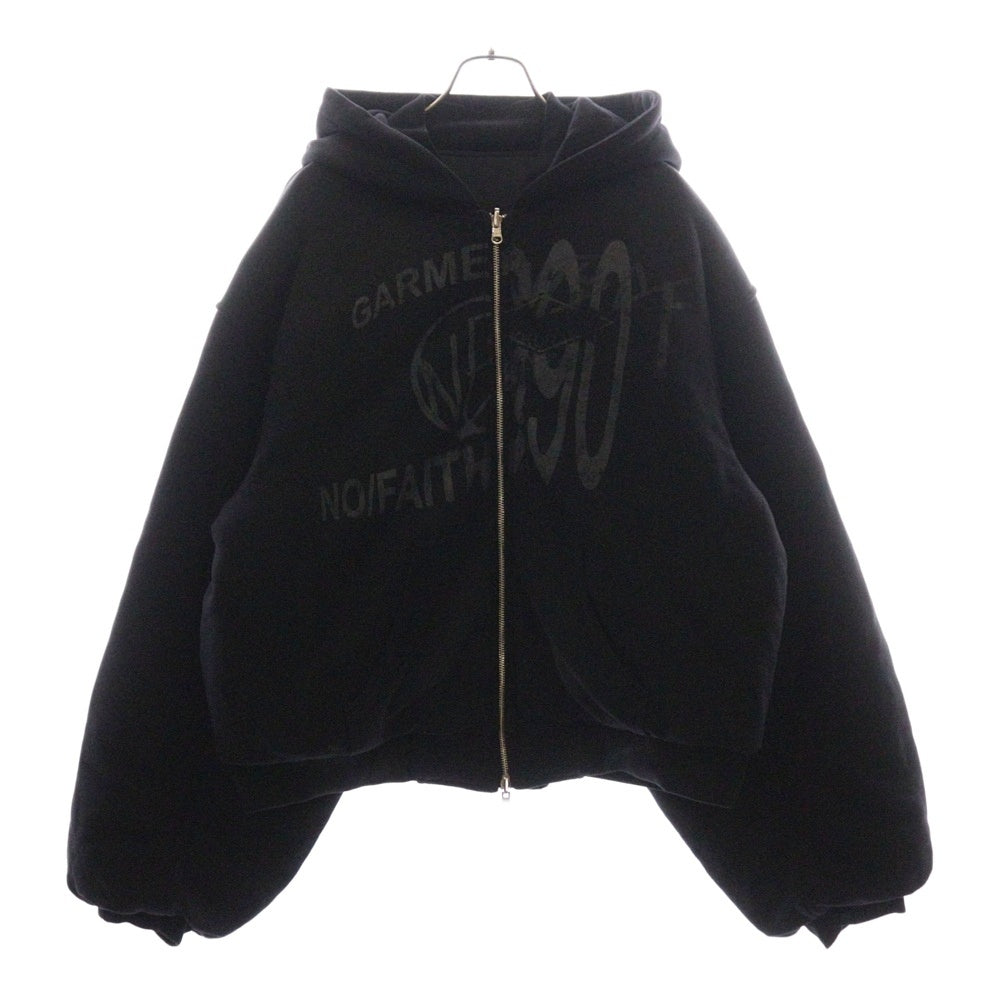 NO/FAITH STUDIOS(ノーフェイスストゥディオス) REVERSIBLE HOOD BOMBER JACKET リバーシブルボンバーブルゾン ブラック