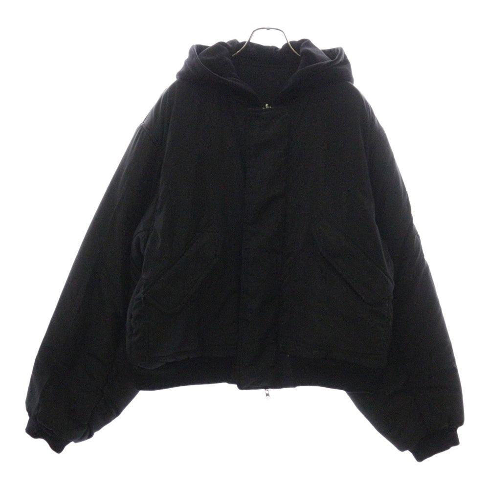NO/FAITH STUDIOS(ノーフェイスストゥディオス) REVERSIBLE HOOD BOMBER JACKET リバーシブルボンバーブルゾン ブラック