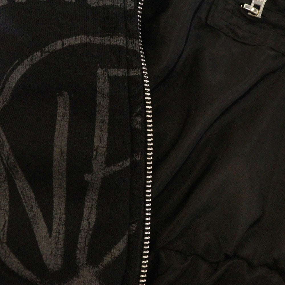 NO/FAITH STUDIOS(ノーフェイスストゥディオス) REVERSIBLE HOOD BOMBER JACKET リバーシブルボンバーブルゾン ブラック
