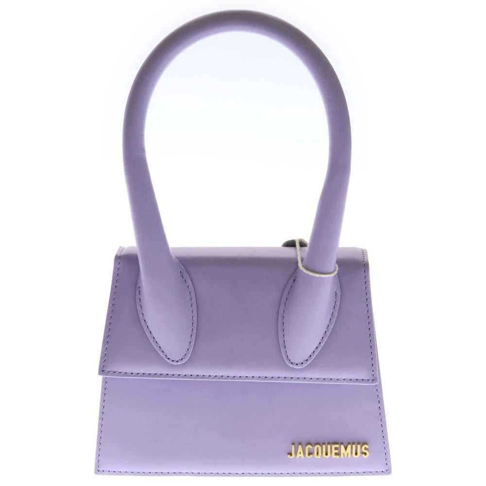 JACQUEMUS(ジャックムス) LE CHIQUITO MOYEN 2WAY レザーハンドバッグ ショルダーバッグ パープル レディース
