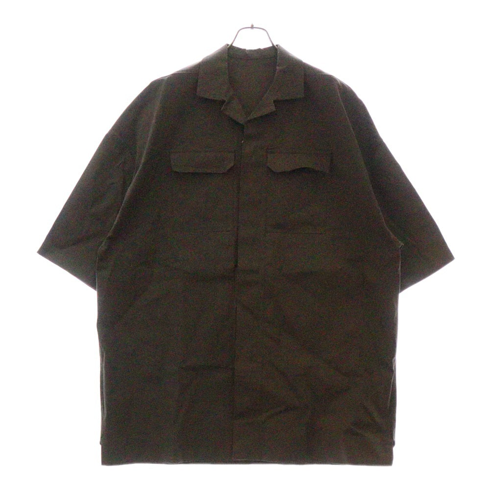Rick Owens(リックオウエンス) 24SS MAGNUM TOMMY SHIRT マグナム トミー半袖シャツ グレー RU01D3298 TE