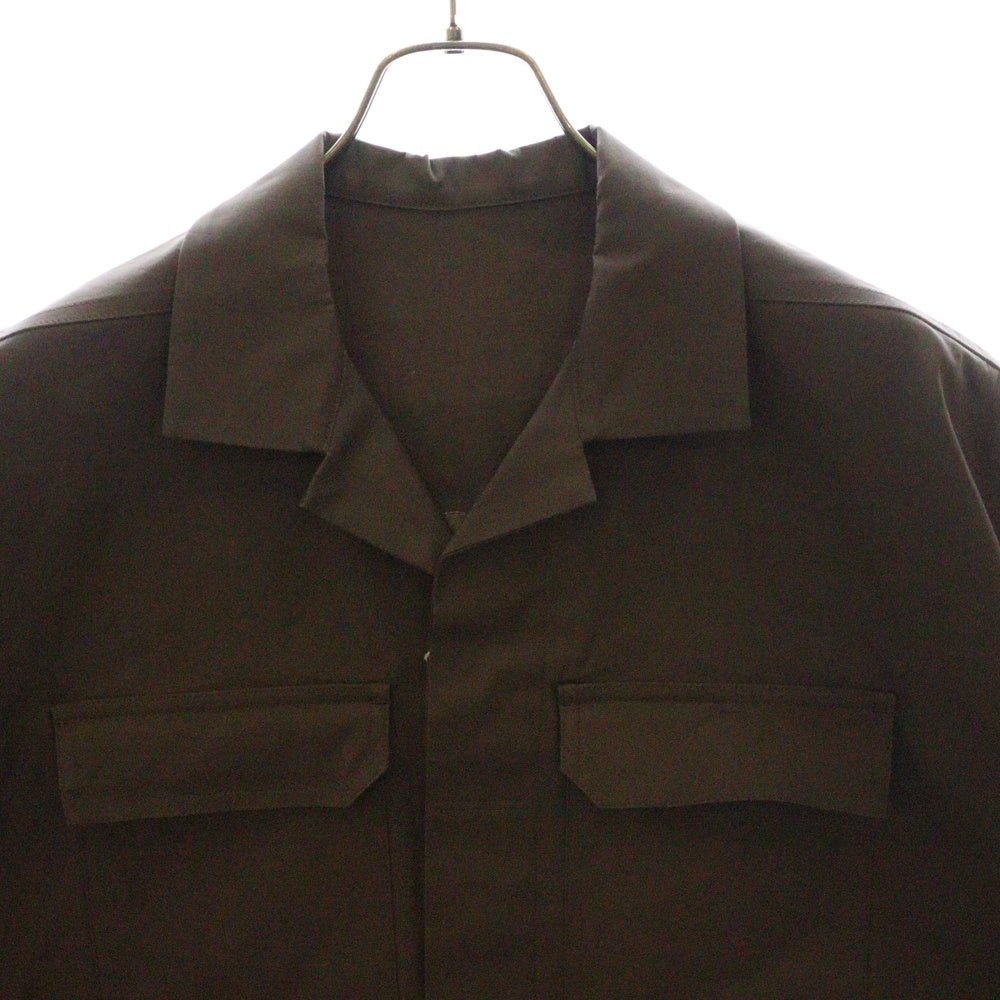 Rick Owens(リックオウエンス) 24SS MAGNUM TOMMY SHIRT マグナム トミー半袖シャツ グレー RU01D3298 TE