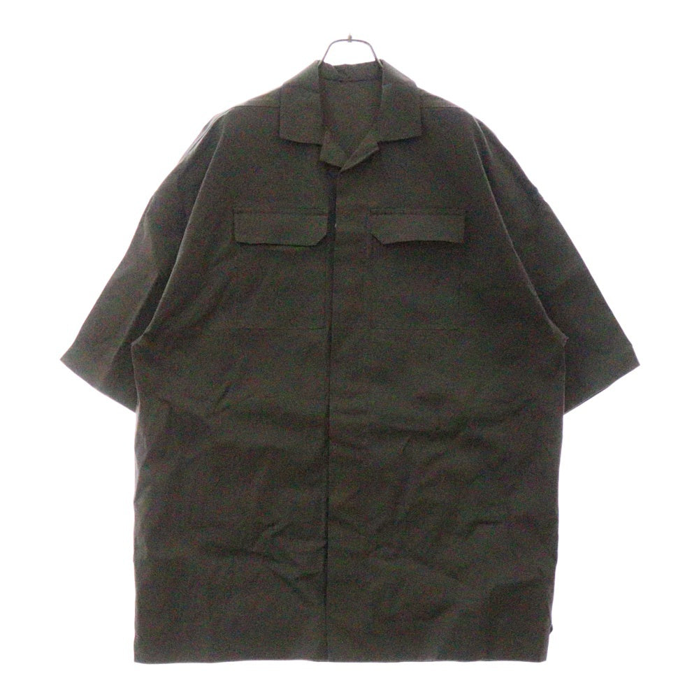 Rick Owens(リックオウエンス) 24SS MAGNUM TOMMY SHIRT マグナム トミー半袖シャツ グレー RU01D3298 TE