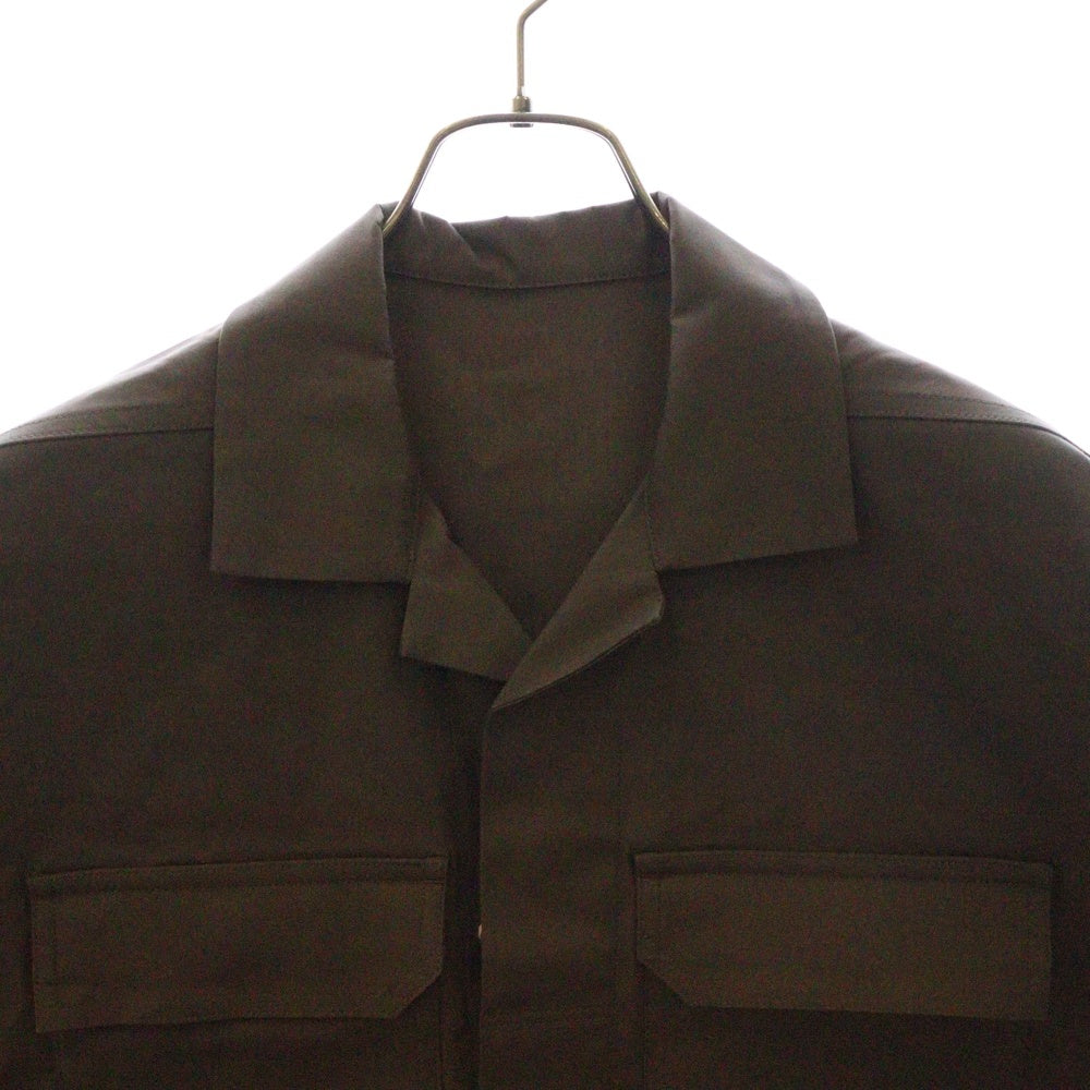 Rick Owens(リックオウエンス) 24SS MAGNUM TOMMY SHIRT マグナム トミー半袖シャツ グレー RU01D3298 TE