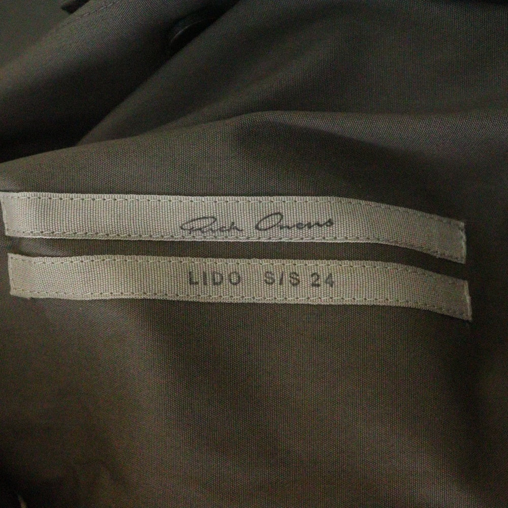Rick Owens(リックオウエンス) 24SS MAGNUM TOMMY SHIRT マグナム トミー半袖シャツ グレー RU01D3298 TE