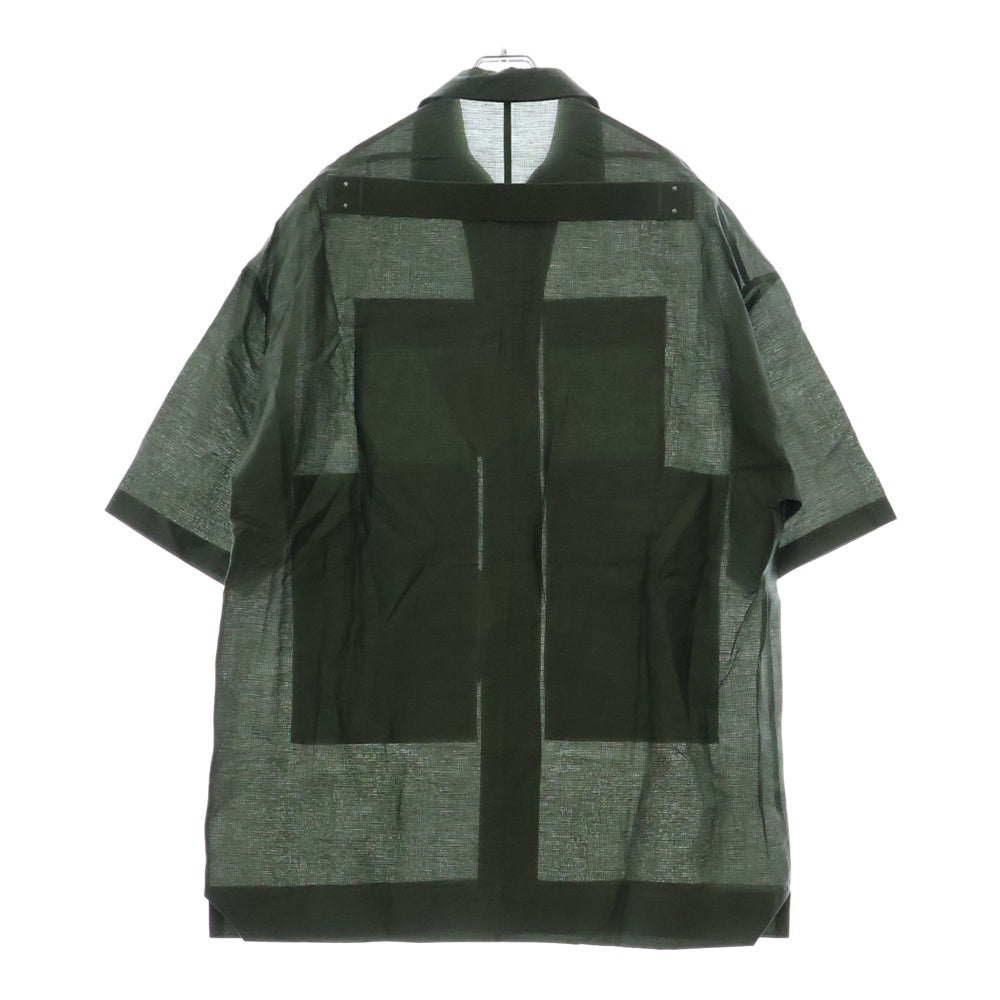 Rick Owens(リックオウエンス) 23SS MAGNUM TOMMY SHIRT マグナム トミー半袖シャツ カーキ RU01C4298 OS