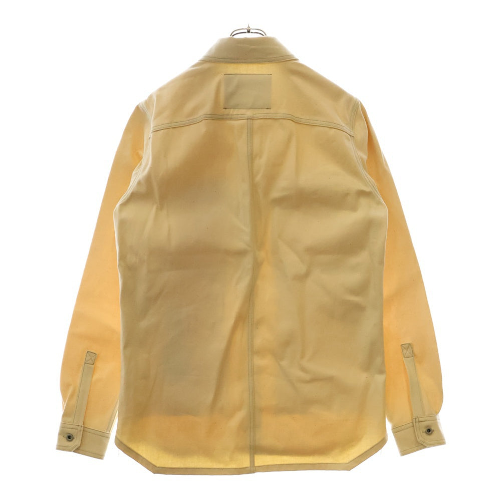 Rick Owens(リックオウエンス) 22SS OUTERSHIRT アウターシャツ キャンバス長袖シャツ アイボリー RO01B4786 HNJP