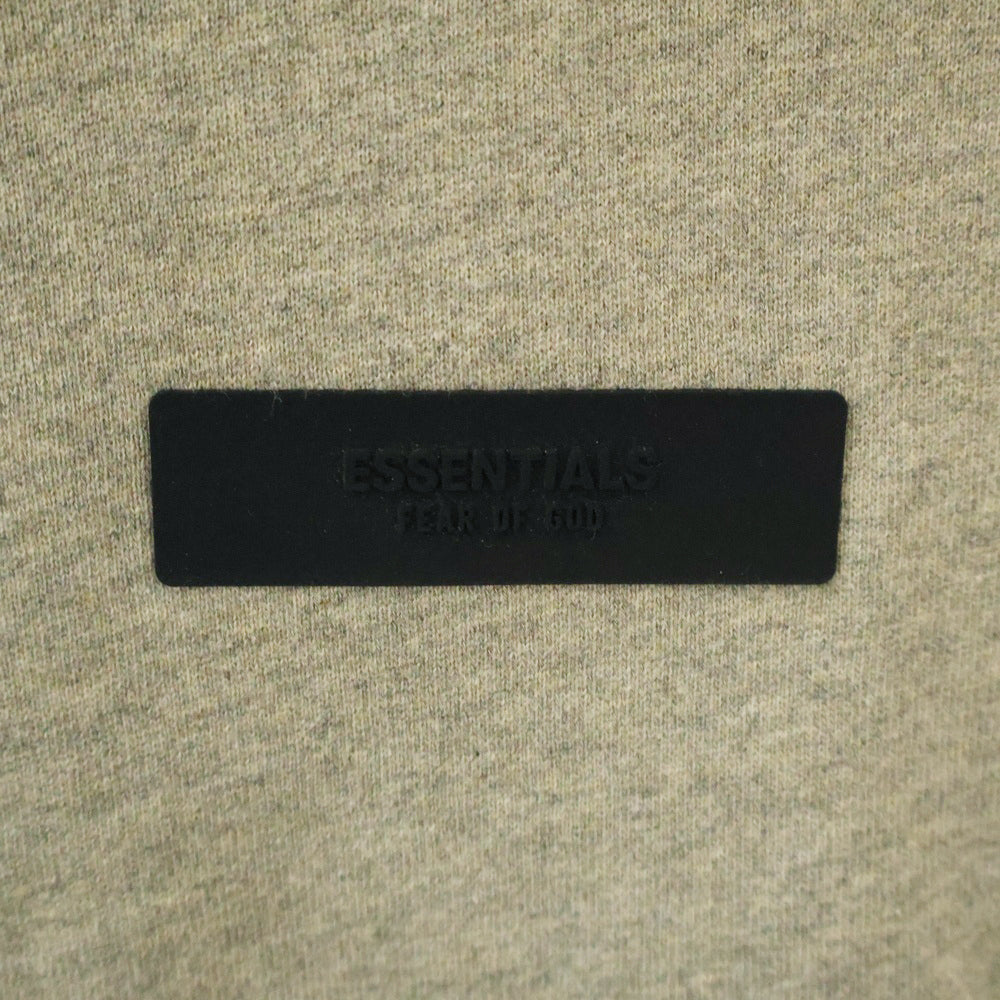 FEAR OF GOD ESSENTIALS(フィアオブゴッド エッセンシャルズ) HOODIE ラバーロゴ プルオーバースウェットパーカー フーディー グレー