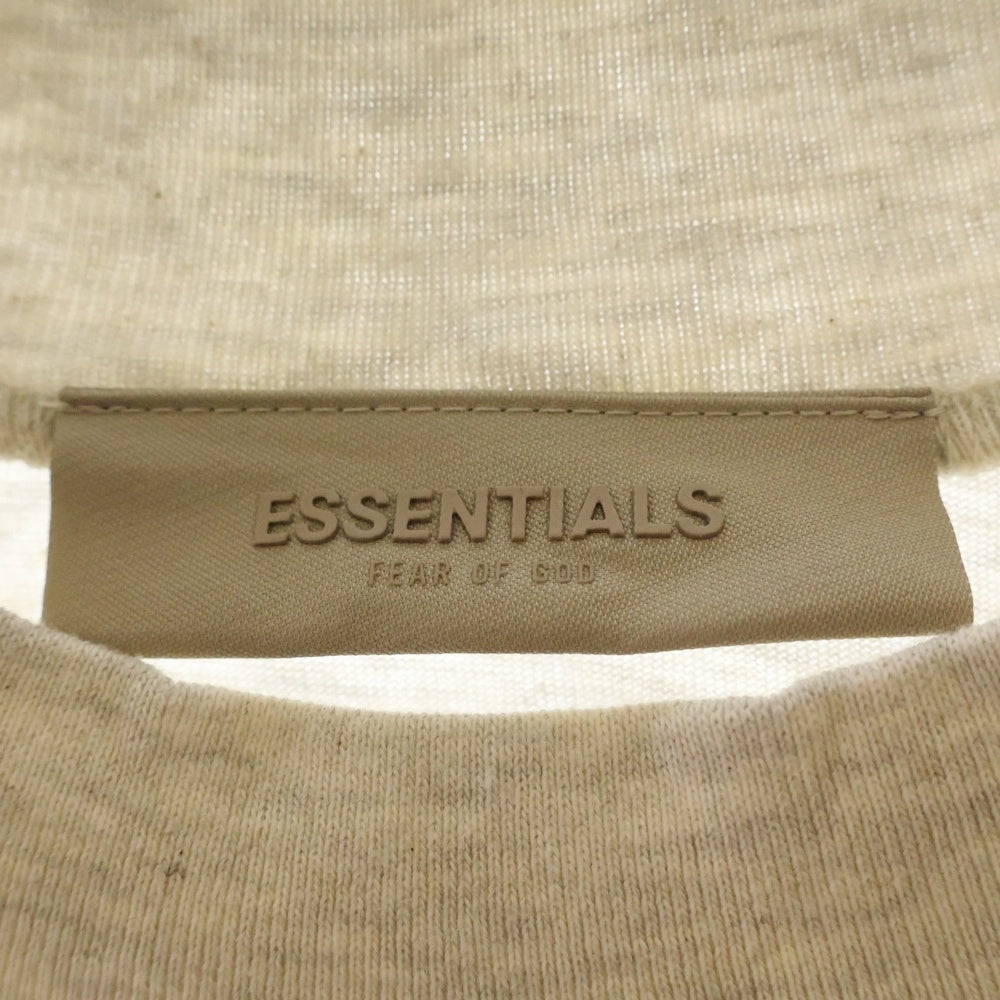 FEAR OF GOD ESSENTIALS(フィアオブゴッド エッセンシャルズ) L/S T-SHIRT フェルトロゴ 長袖Tシャツ ロンT グレー