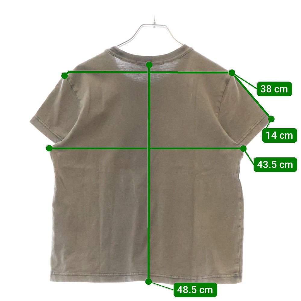 ALEXANDER WANG(アレキサンダーワン) Acid Wash Tee ウォッシュド加工 半袖Tシャツ グレー レディース