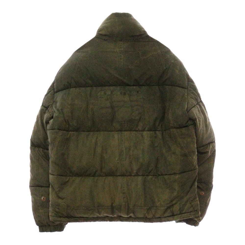 DIESEL(ディーゼル) W-ROLFFOS JACKET 転写プリントナイロンジップアップダウンジャケット A10793 ベージュ